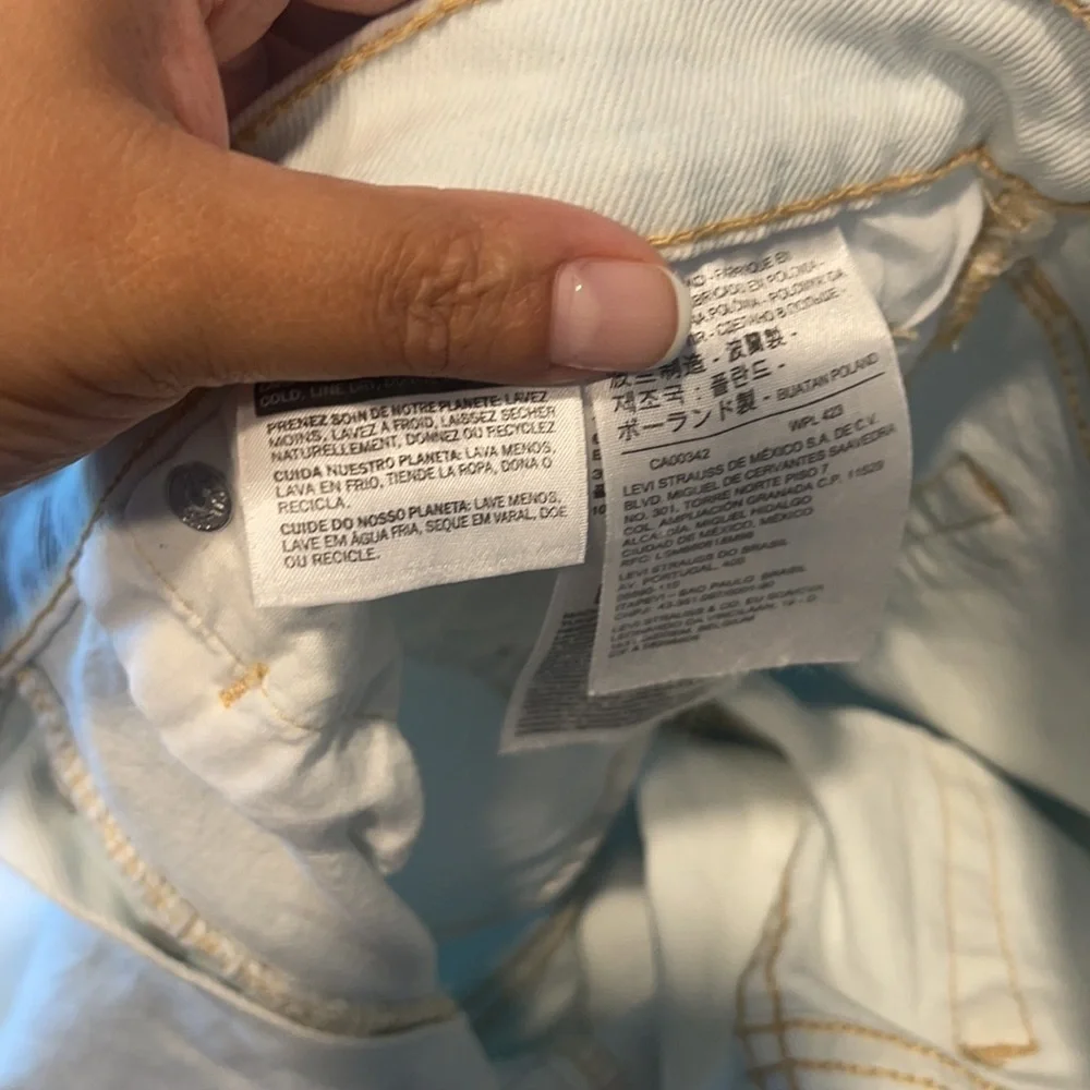 Levi's 501 straight leg denim light wash size 31